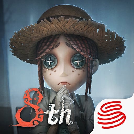 Персонаж Identity V с пуговичными глазами и соломенной шляпой