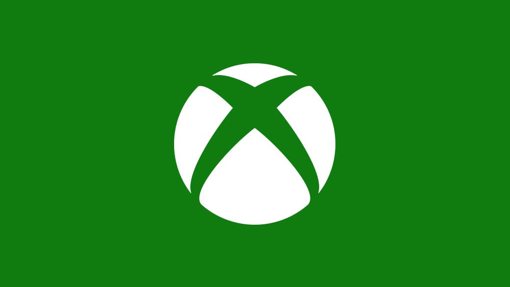 Белый знак Xbox на фирменном зелёном фоне